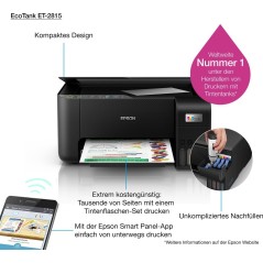 Epson EcoTank ET-2815 Black Printer - High-Quality, Cost-Effective, and Eco-Friendly Printing Solution!